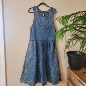 Vintage Denim Acid Wash Dress